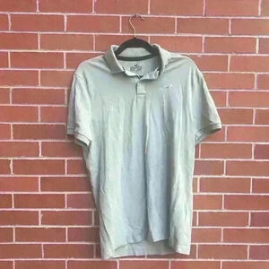 Hollister, Sage green men’s must have collection large polo shirt